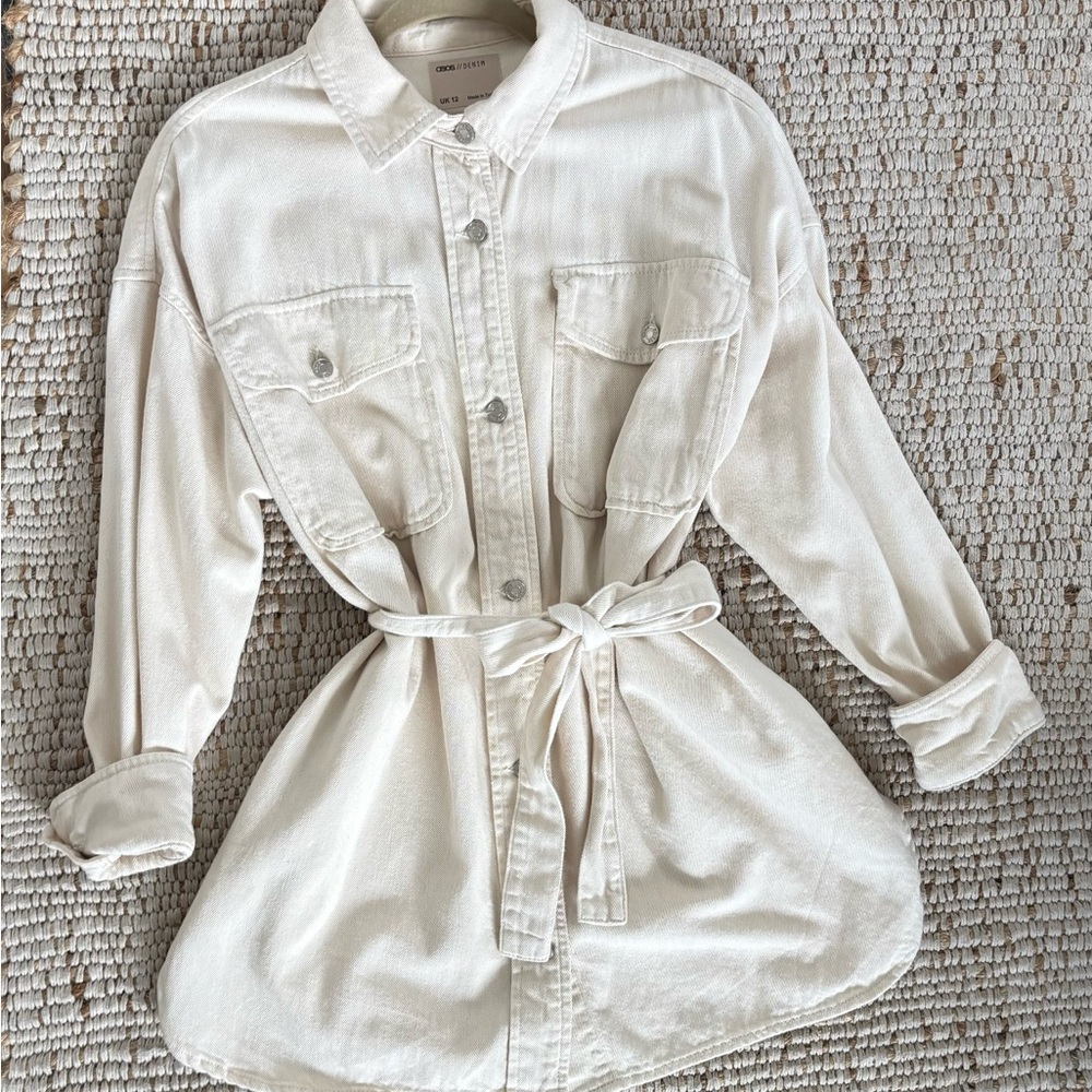ASOS Denim Belted Shirt